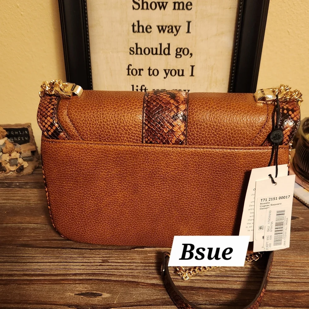 BRAHMIN Women's Cognac Saguaro Rosalie Crossbody Bag NWT - Picture 4 of 9